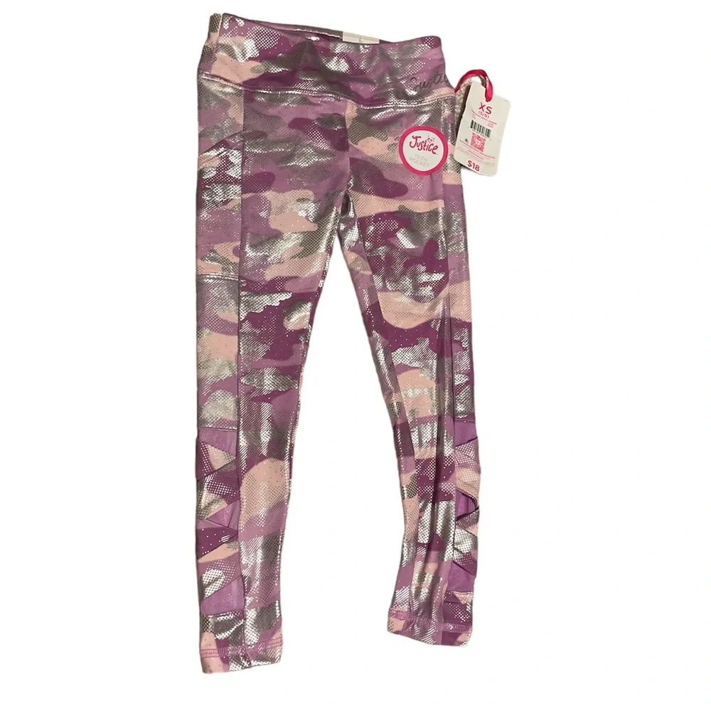 Justice Girls Collection X Wide Strap Detailed Leggings